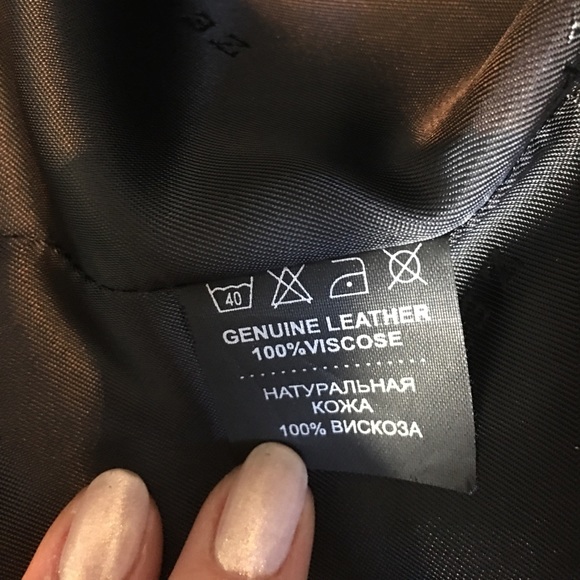 asymmetrical  black lambskin jacket XS - Picture 6 of 11